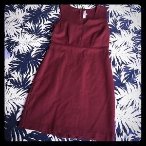 LOFT Cranberry Sheath Dress